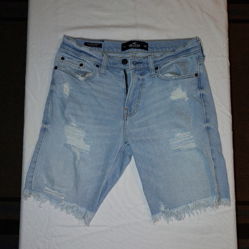Hollister Slim Denim 9" Epic Flex Jean Shorts